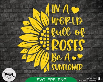 Download Sunflower Quote Svg Etsy