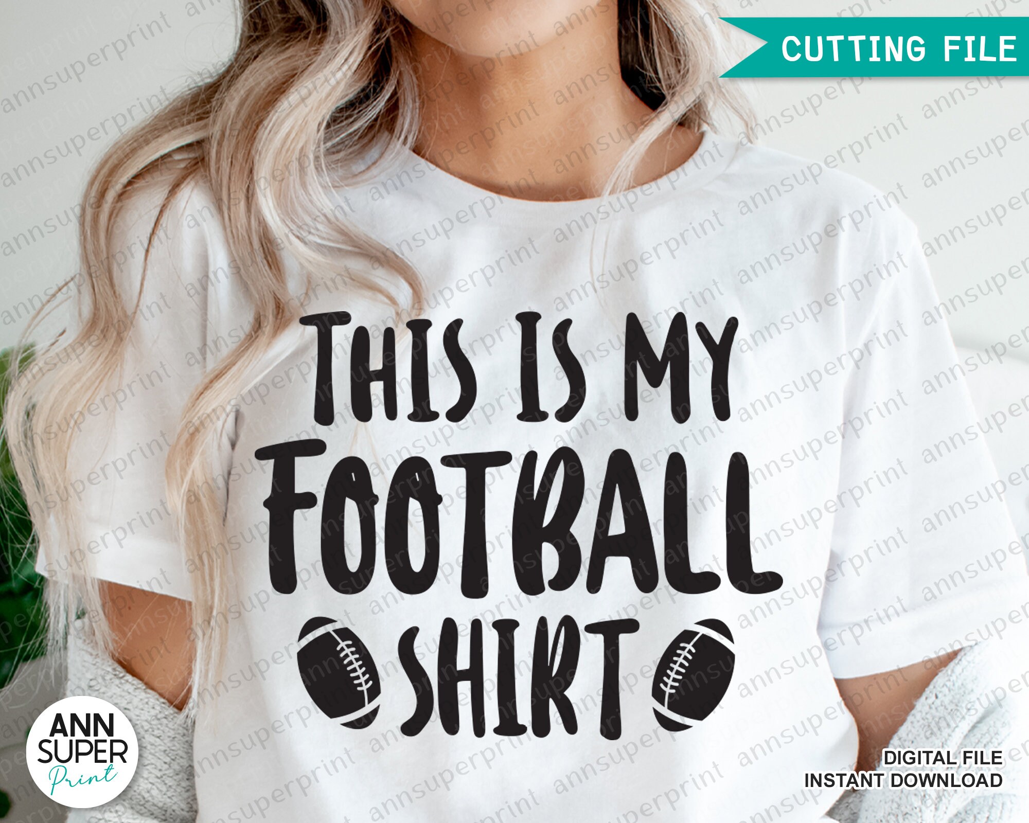 This is My Football Shirt Svg Png, Football Mom Png, Football Quote Svg ...