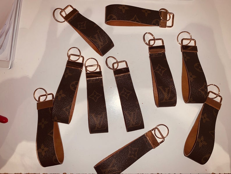 Upcycled Louis Vuitton Card Holder Keychain