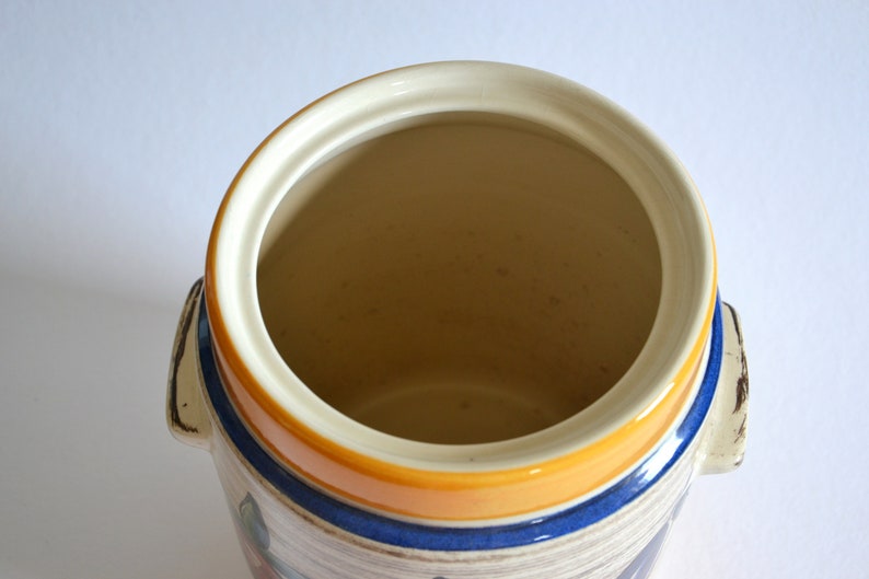 Mid century rum pot punch bowl set ceramics Jasba Germany 1960s 1970s present amateur chef party supply vintage modern kitchen