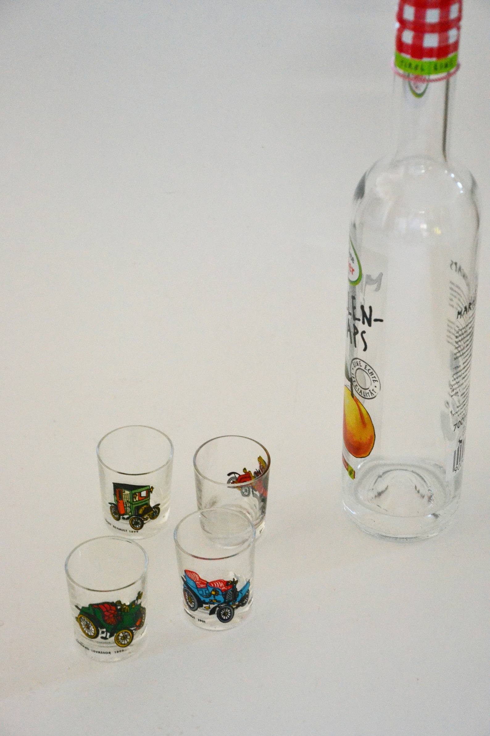 Shot glasses 1970s cars oldtimers shot glass vintage accessory Etsy