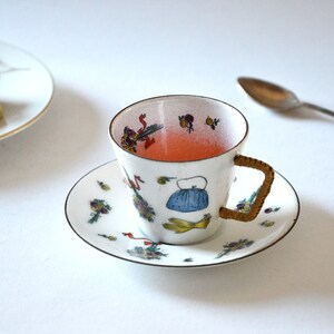 Mid-Century Modern Espresso Cup Steinböck Austria Enamel Bast Copper Mocha Cup Gift Espresso Drinker Vintage 1950s