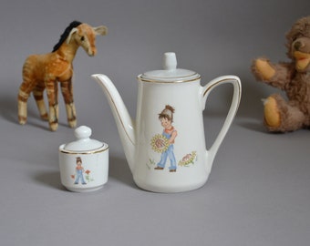 Service de table pour poupée des années 1930, vaisselle pour enfants, service de table Art déco pour poupée, cadeau nostalgique, maman de poupée, cuisine pour enfants, assiettes de poupée, vintage