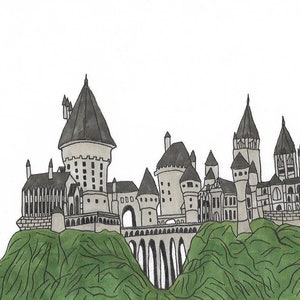 Hogwarts On Antlers Etsy