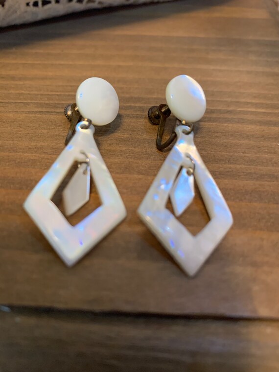 Antique Mother of Pearl Earrings
