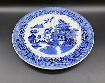 Mayer China Blue Willow Porcjowany talerz obiadowy do restauracji