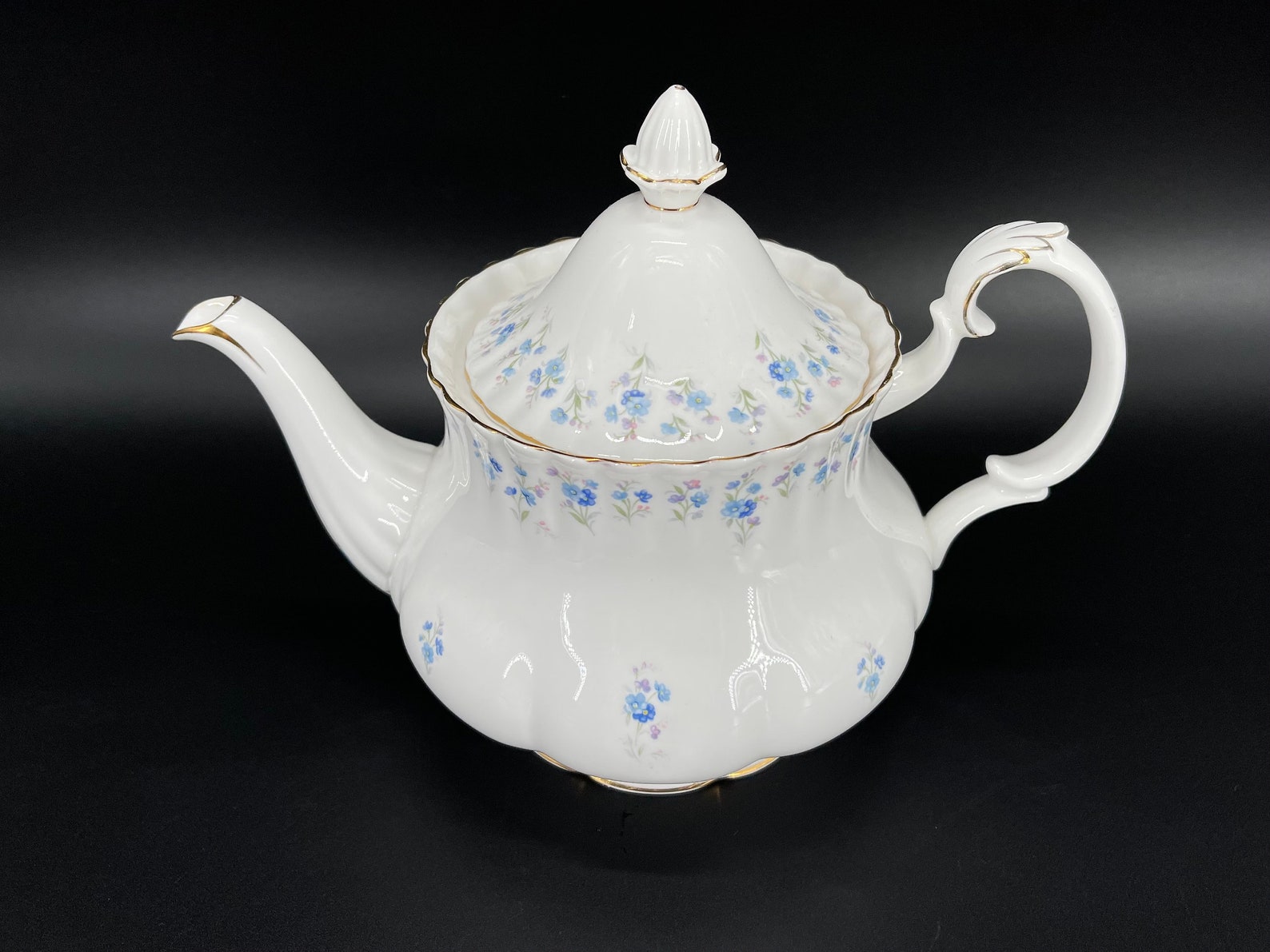 Royal Albert Memory Lane Teapot Large Bone China England a. Etsy