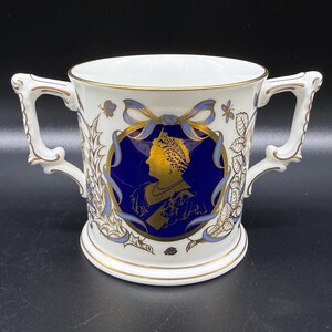 Royal Crown Derby Queen Mother 90th Birthday Loving Cup Bone China England