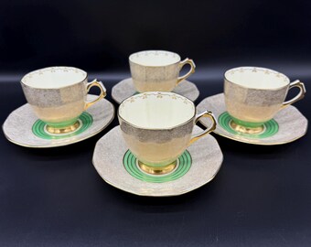 Royal Tuscan Tea Cup, Royal Tuscan Green Paisley, Green Paisley