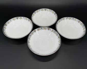 Royal Doulton Flowerlace Fruit Dessert Bowl x 4 Bone China Engeland