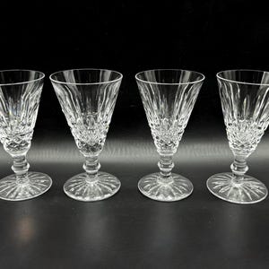 Waterford Tramore 4 1/2&quot; Sherry Crystal Glasses (Set of 4) Irish Crystal