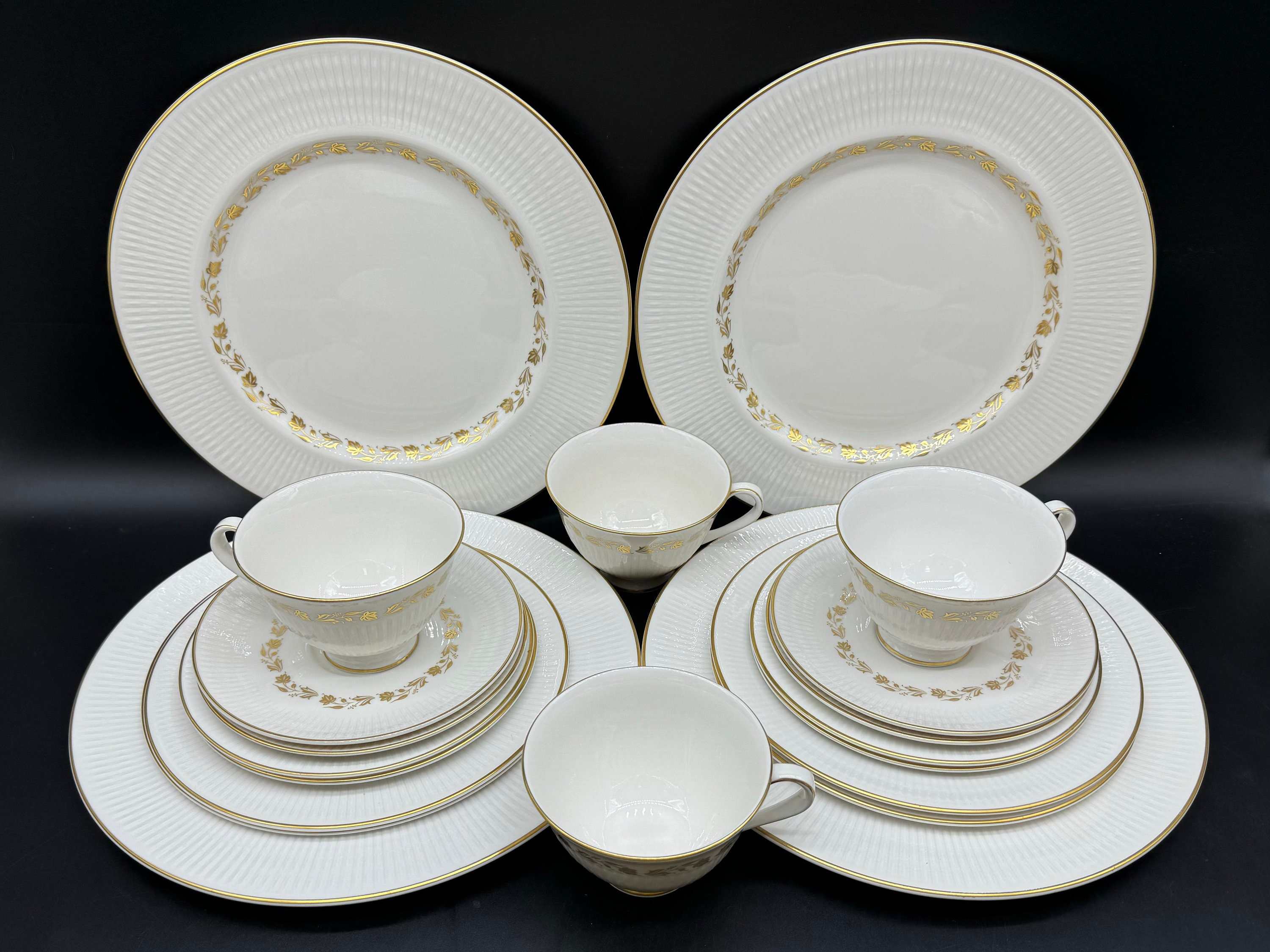 ロイヤルドルトン フェアファックス 5ピースプレースセッティング x 4