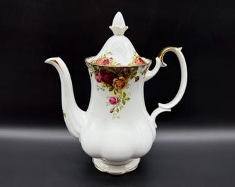 【廃盤品レア】  オールドカントリーローズ　コーヒーポット 廃盤品レア】ROYAL ALBERT オールドカントリーローズ コーヒーポット