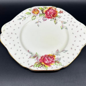 Paragon Golden Emblem Cake Serving Plate Bone China England