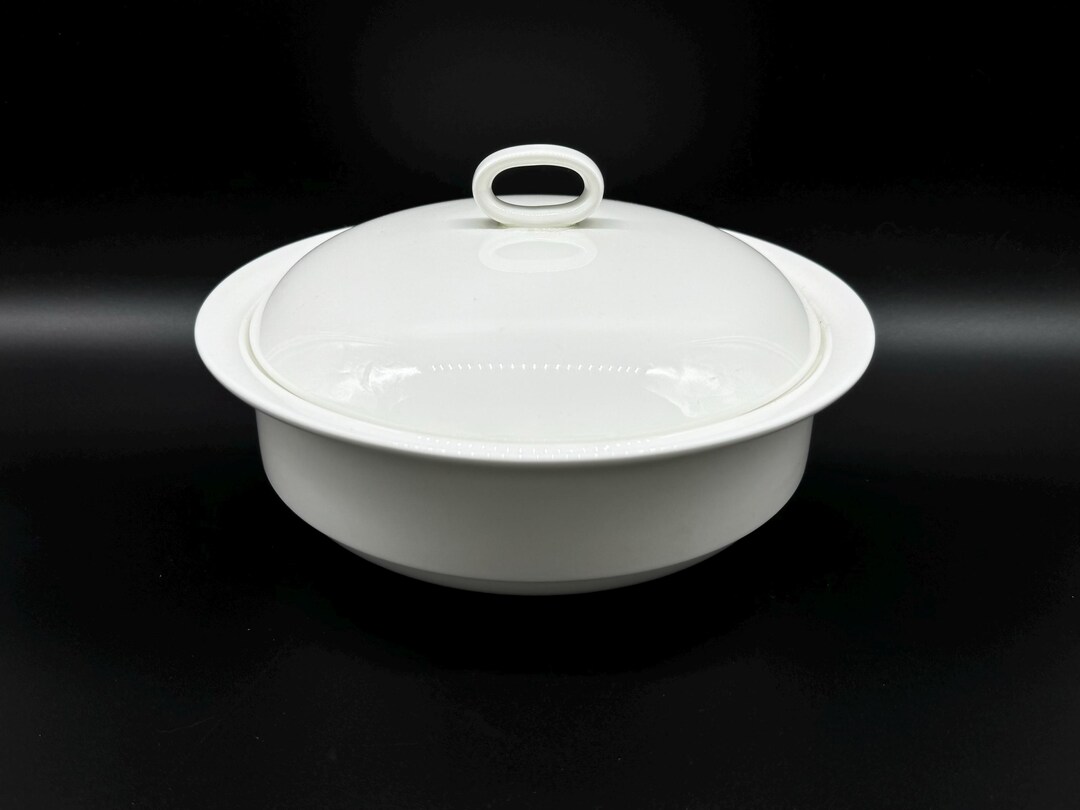 Wedgwood Formal White Covered Serving Bowl Bone China England