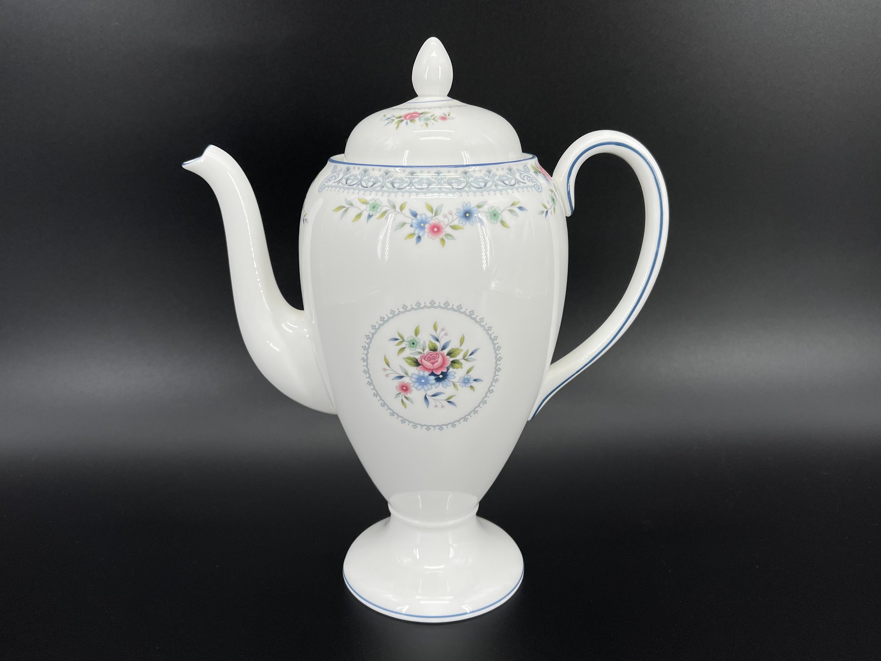 Wedgwood Rosedale Gran Cafetera Hueso China Inglaterra Etsy