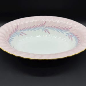 Minton Pink Symphonie Ovale Servierschale Bone China England