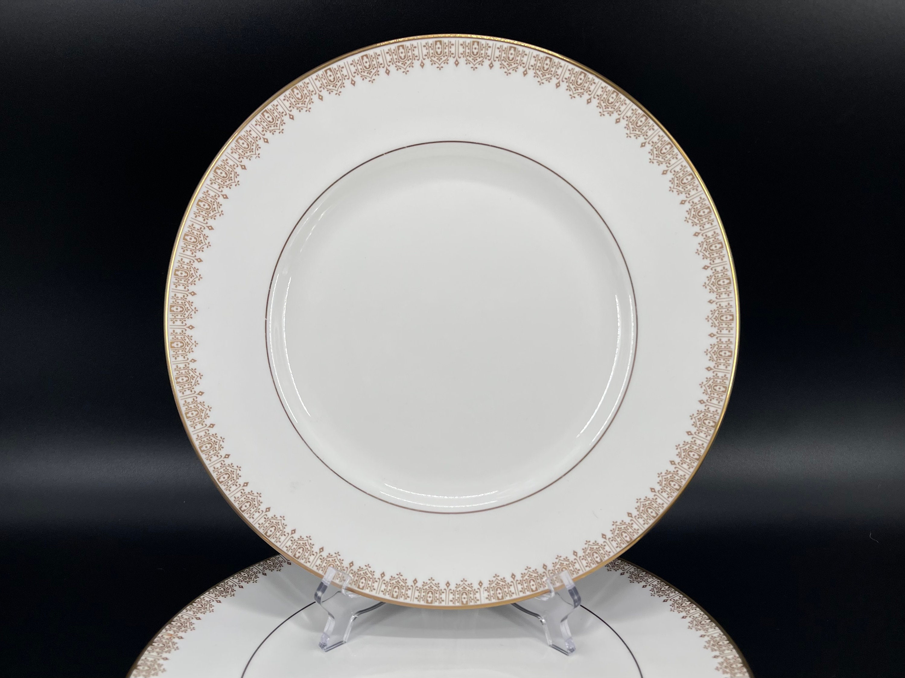 Royal Doulton Gold Lace Dinner Plate x 4 Bone China England Etsy