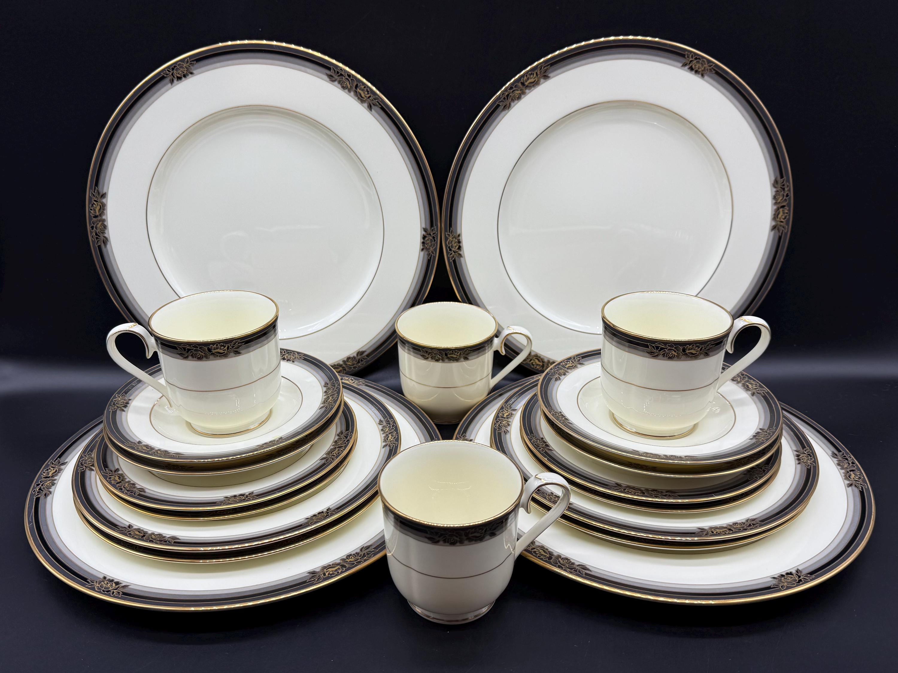 Noritake 9733 Spell Binder 5 Piece Place Setting X 4 Japan Bone