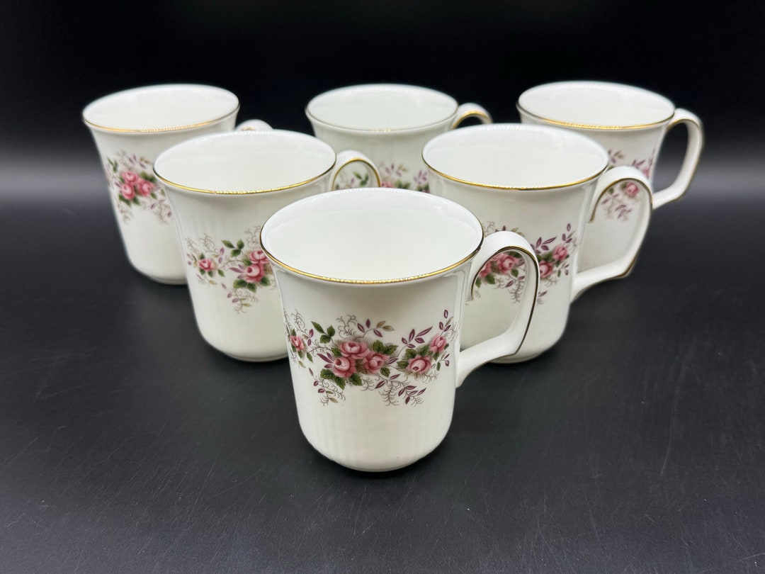 Royal Albert Lavender Rose Tall Mugs Beakers(set of 6) Bone China