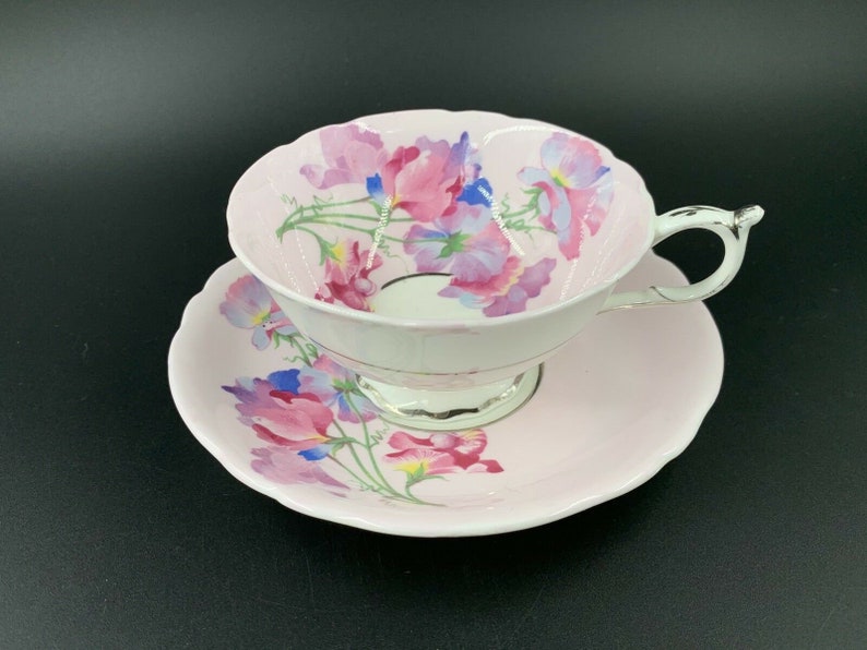 Paragon 4665 Rare Pink Flower Tea Cup And Saucer Set Bone China England Fine Art Ceramics Art Collectibles Puzzles Design Media De