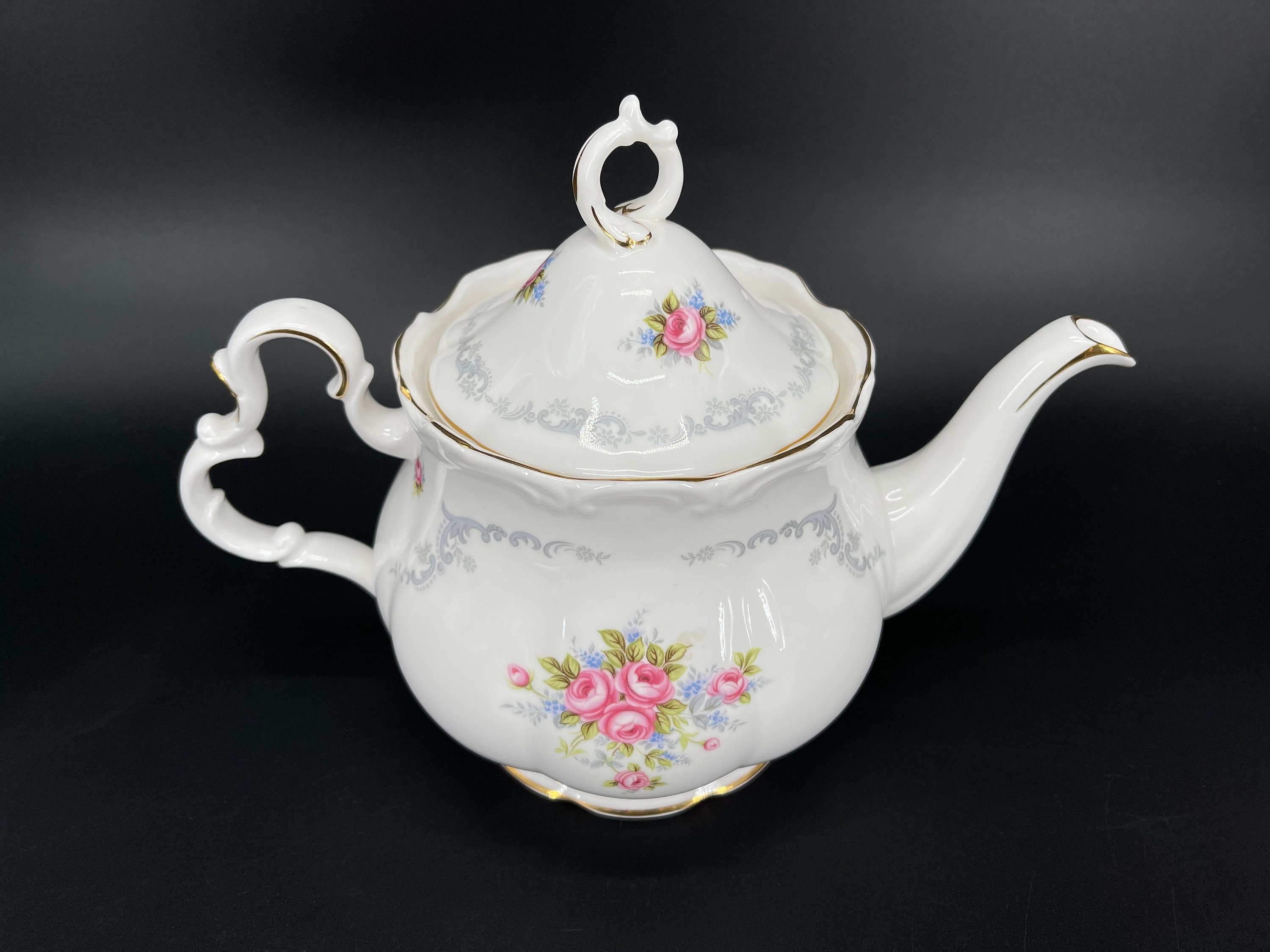 Royal Albert Tranquillity Large Teapot Bone China England Etsy
