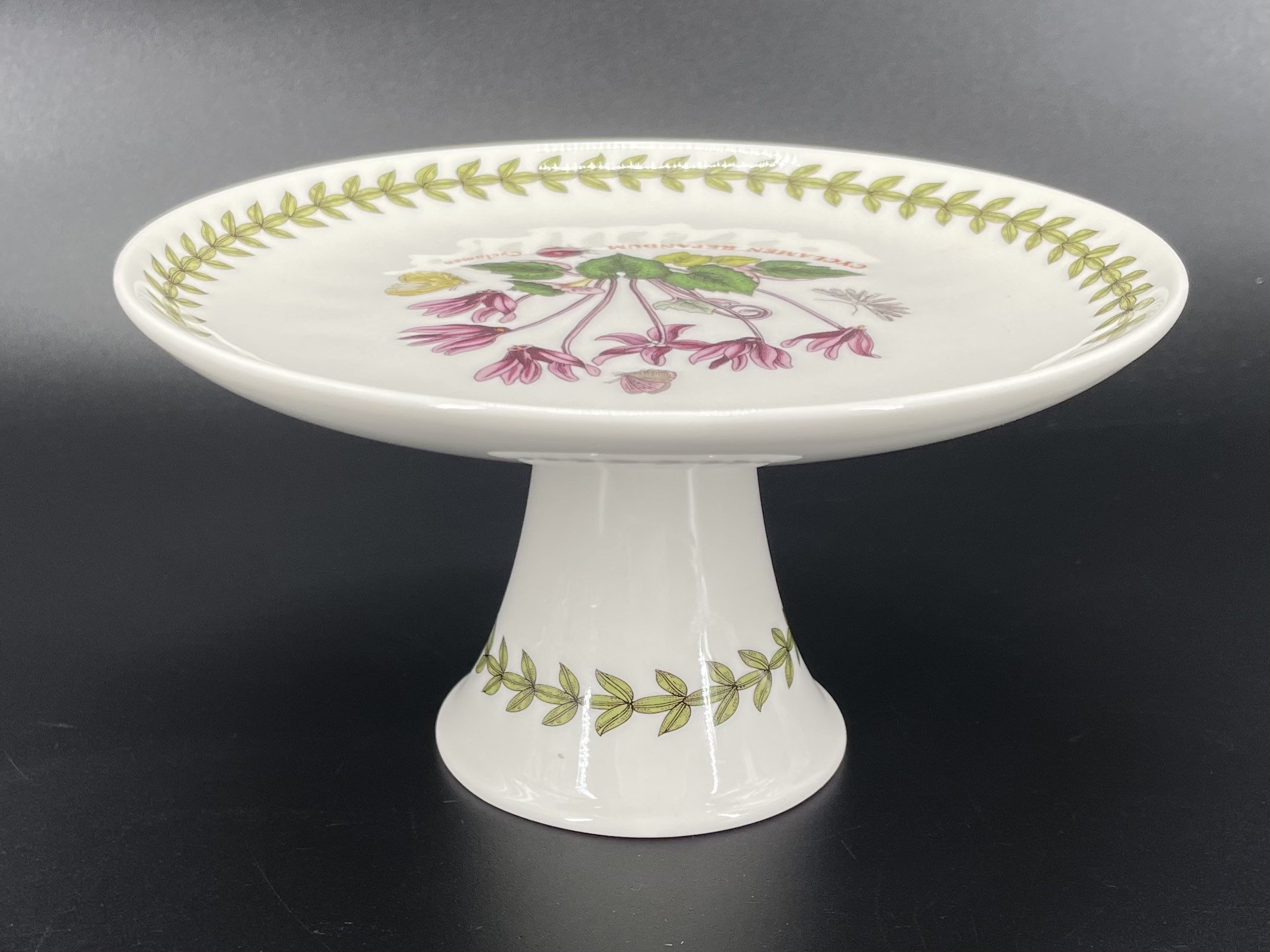 Portmeirion Botanic Garden Cyclamen Pedestal Cake Stand Etsy