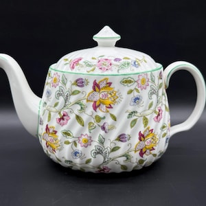 Minton Haddon Hall Large Teapot Bone China England