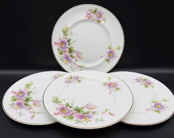 Royal Doulton Passion Flower Dinner Plates (Set of 4) Bone China England