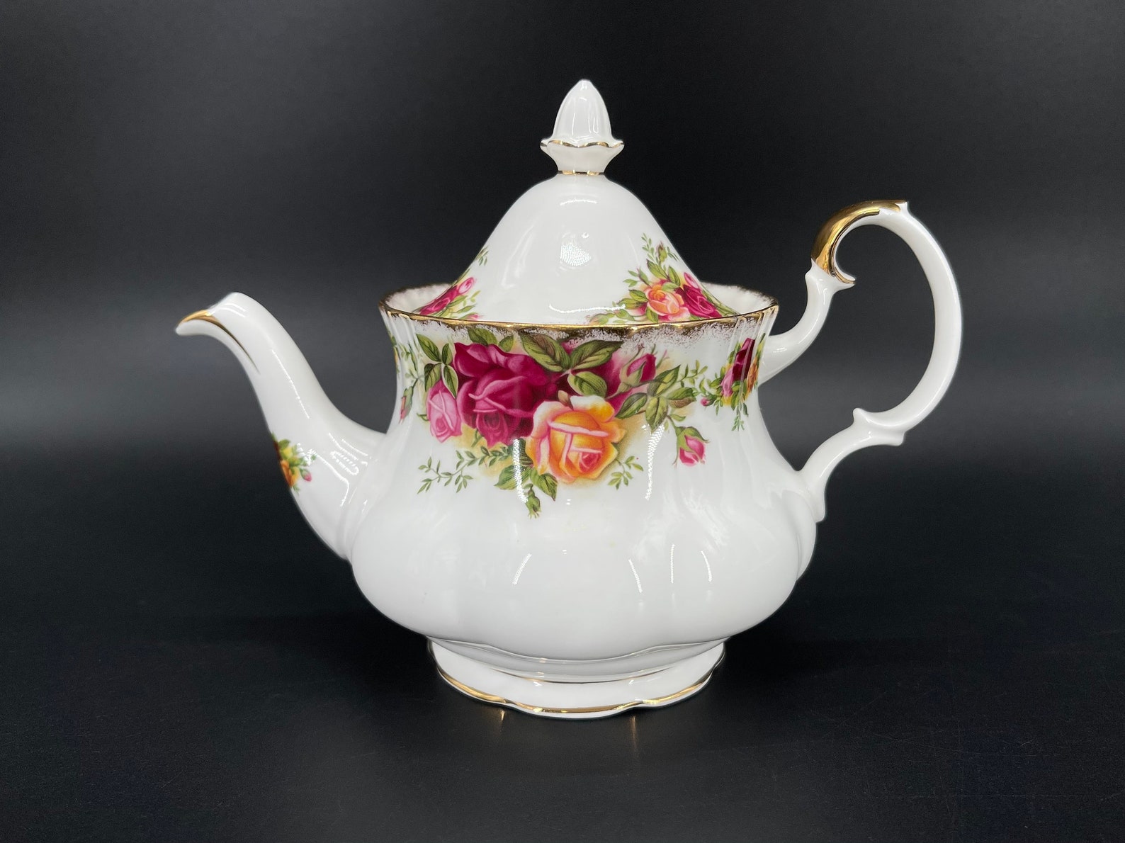 Royal Albert Old Country Rose Small 2 Cups Size Teapot Bone Etsy