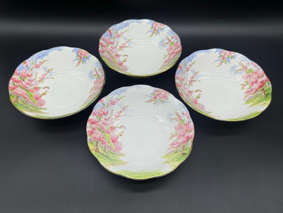 Buy Royal Albert Blossom Time 6 Cereal Soup Bowlsset of 4 Bone 