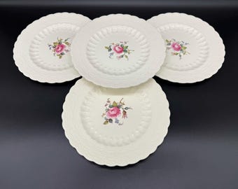 Antique Spode's Jewel Billingsley Rose Salad Plate, England. Spode