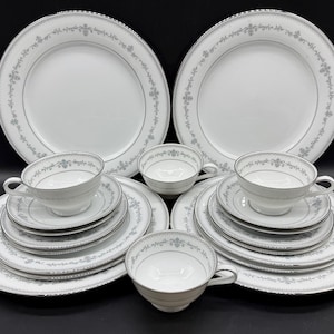 Noritake 6675 Maria 5 Stück Gedeck x 4 Fine China 20 Stück Japan