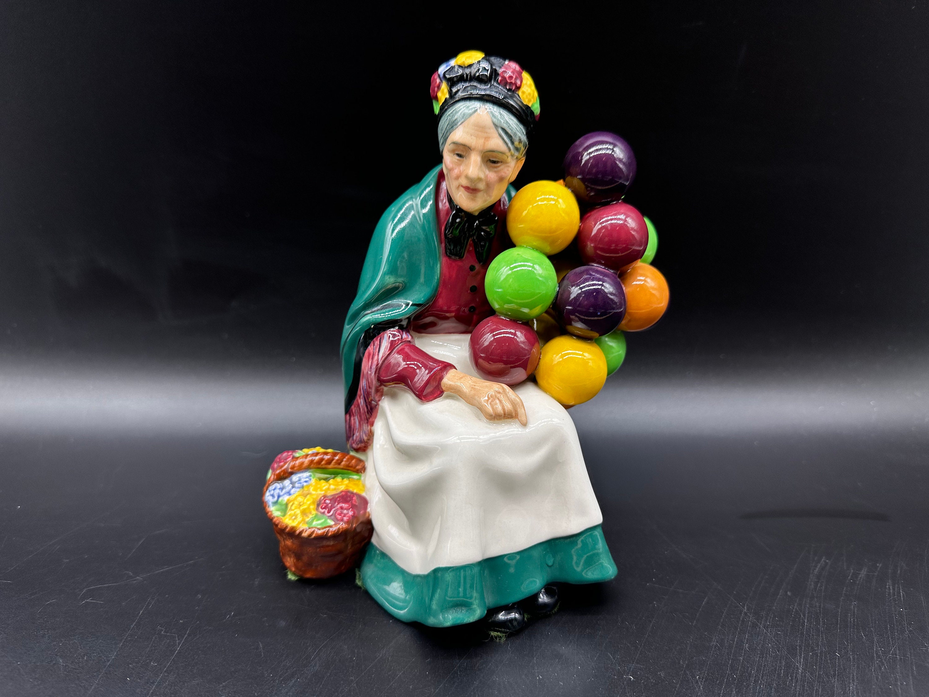 Royal Doulton The Old Balloon Seller HN 1315 Figurine Bone China England