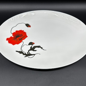 Wedgwood Cornpoppy Oval Serving Platter Bone China England