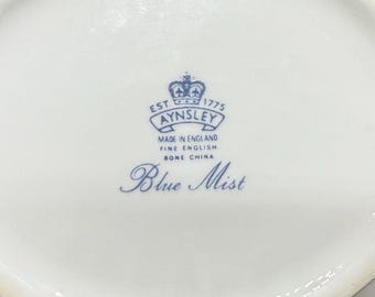 Aynsley Blue Mist Large Teapot Bone China England