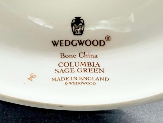 Wedgwood Columbia Sage Green Large Coffee Pot Bone China England
