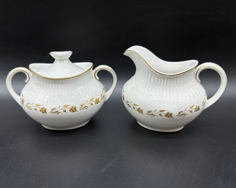 Royal Doulton Fairfax Creamer Sugar Bowl Set England