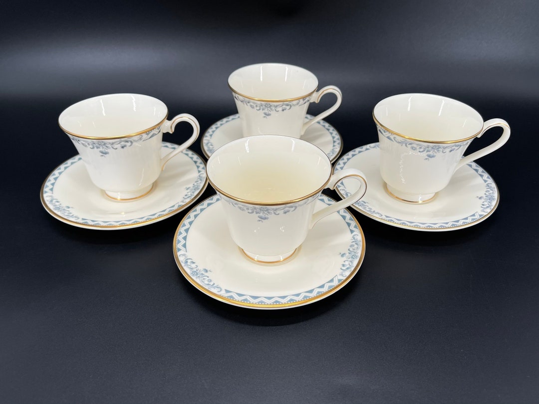 Royal Doulton Josephine Tea Cup Saucer Set X 4 Bone China England Brand