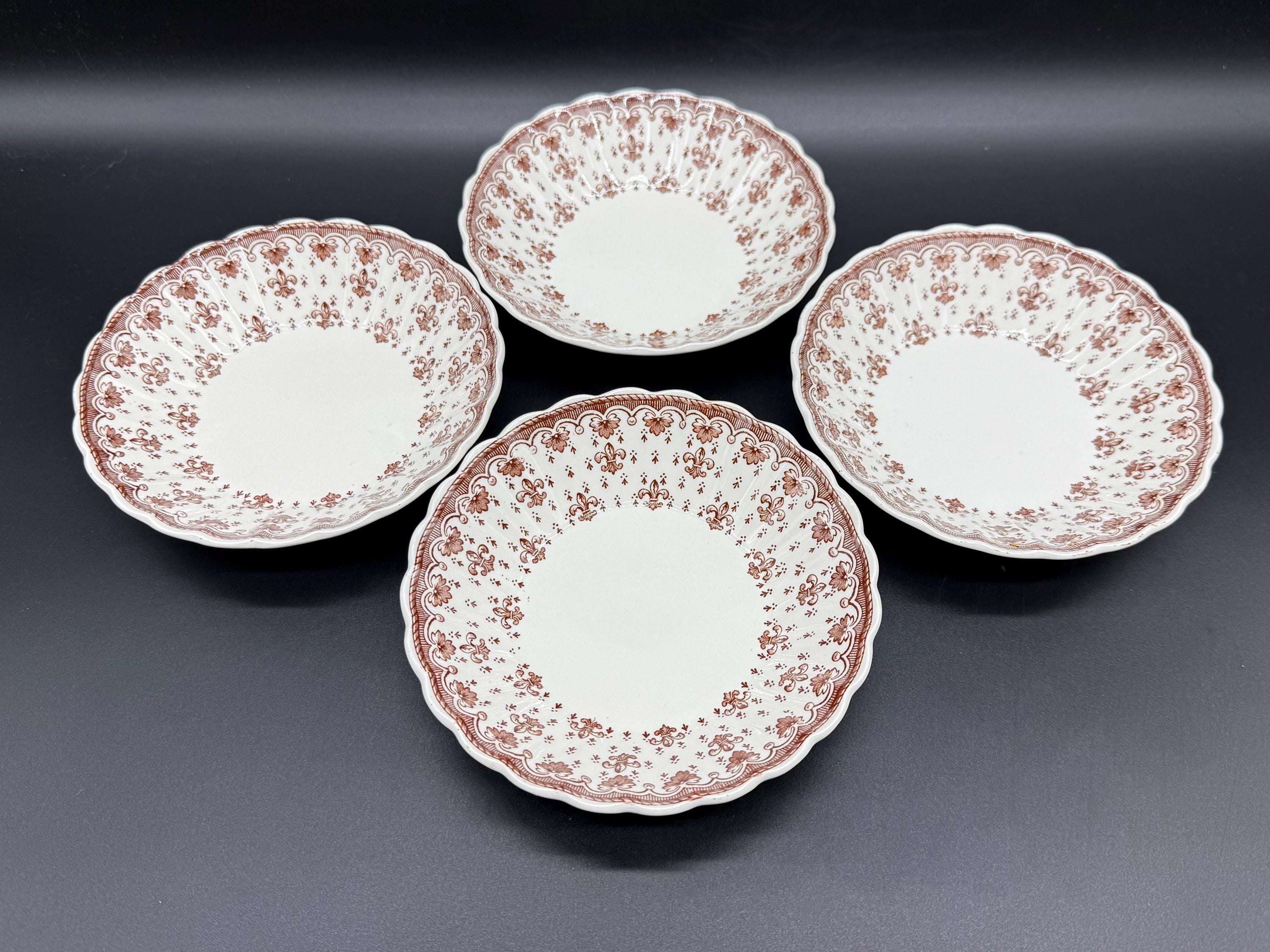『アツうー特価』　Spode 『Fleur de Lys Red』　大皿　6枚 アツうー特価』 Spode 『Fleur de Lys Red』 大皿 6枚