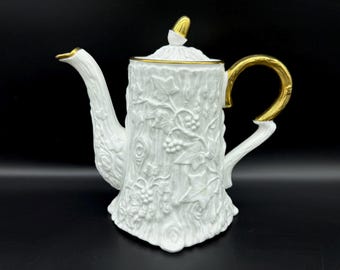 Royal Stafford Old English Oak Large Coffee Pot Bone China England