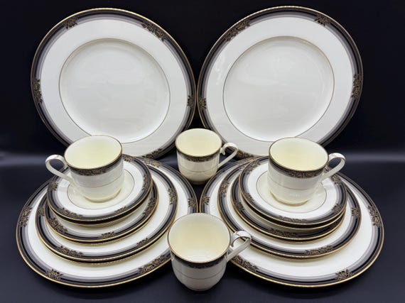 Noritake 9733 Spell Binder 5 Piece Place Setting X 4 Japan Bone