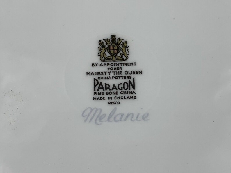 Paragon Melanie Salad Luncheon Plates Set of 4 Bone China England