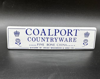 Coalport Countryware Advertising Display Sign Plaque England