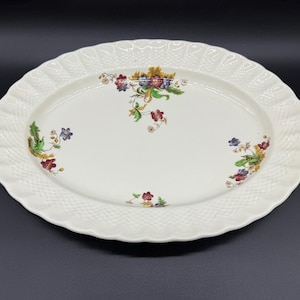 Spode Copeland Wicker Lane 13&quot; Oval Serving Platter England