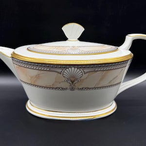 Noritake 9771 Pacific Majesty Large Teapot Bone China Japan
