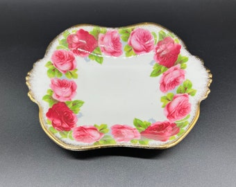 Royal Albert Old English Rose Square Sweet Meat Dish Bone China England