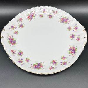 Royal Osborne Violetta Cake Cookie Serving Plate Bone China England