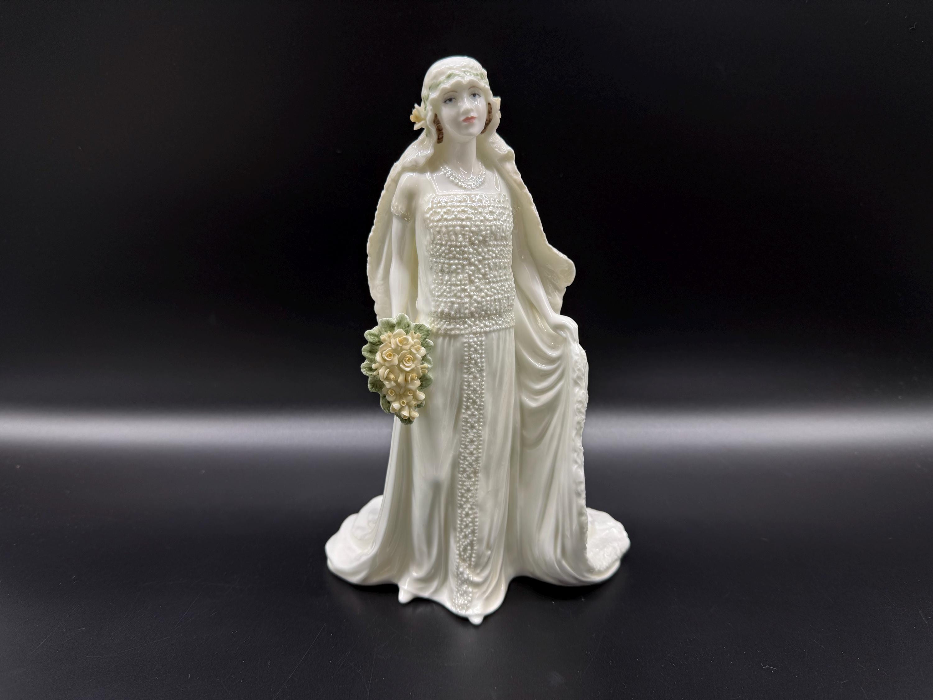 Coalport Queen Elizabeth the Queen Mother Wedding Figurine Bone China England