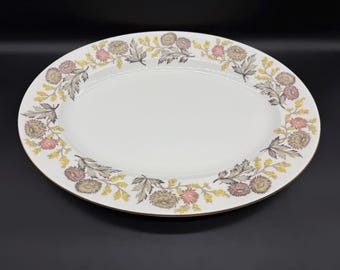 Wedgwood Lichfield 17" Large Oval Serving Platter Bone China England